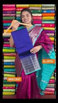 Mangalagiri Pattu Silver Zari Border Wine Saree I Wholesale Shop I‪@rkcollectionssarees-x7s‬