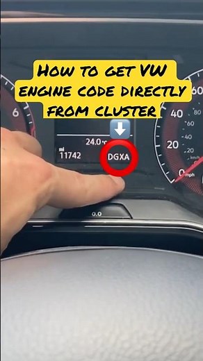 VW Jetta Mk7 SECRET Engine Code Display