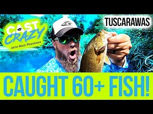 Epic Smallmouth BASS Wading Adventure! 60+ Fish on the Crap Slap Paddle Tails!