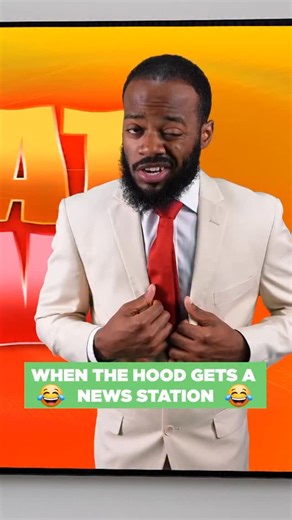 Darryl Mayes ☞ Comedy on Instagram: "When the Hood gets a News Station 🤣 #comedy #funny #viral #laugh #skits #comedyskit #funniest #toofunny #Darrylmayes"