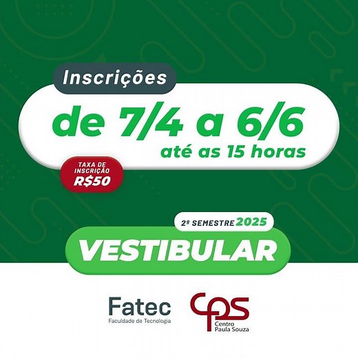 Vestibular FATEC