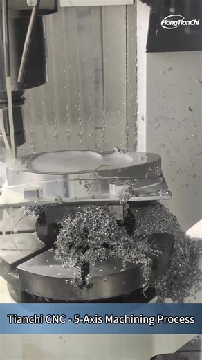 1.3K views | Heavy roughing with full chip flow — our 5-axis machine keeps working steadily even under intense load. This is the stability manufacturers rely on. #5axis #CNCmachine #heavycut #aluminum #CNCshop #tianchicnc | Tianchi CNC | Facebook