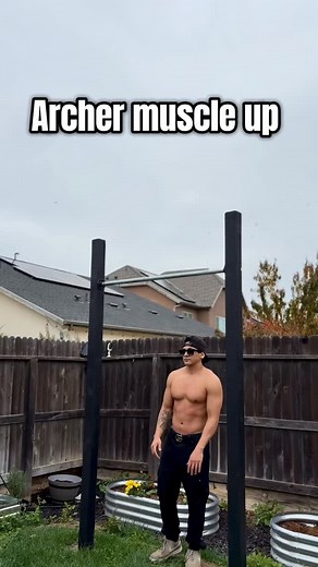 Archer muscle up 🔥🔥🦾 #muscleup #pull #back #calisthenics #coach | TBXFitnessCoach