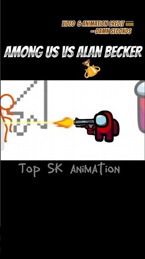 among us vs Alan Becker