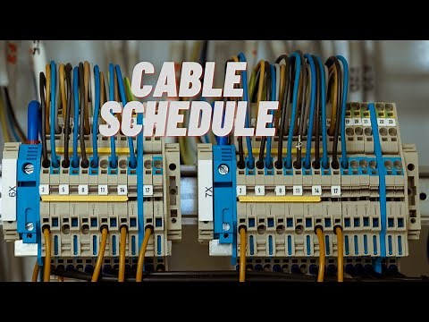 ELECTRICAL CABLE SCHEDULE