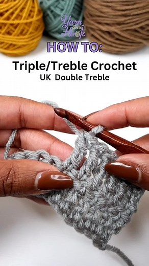 Cómo hacer el punto triple en croché