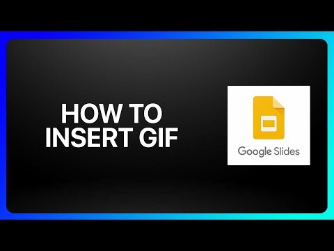 How To Insert Gif In Google Slides Tutorial