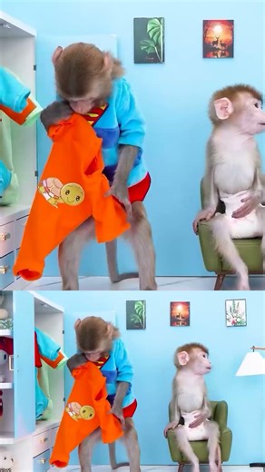 #comedy #monkeyfunnyvideos #bobykidstv #monkeybonbon #monkeybaby