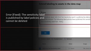 Instantly solved SharePoint sensitivity labels delete error: The sensitivity label is published by label policies and cannot be deleted - Microsoft 365 - Global SharePoint