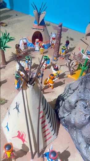 Playmobil campamento indios 🔥 Exposición Playmobil Museo Militar #playmobil #aesclick #indios