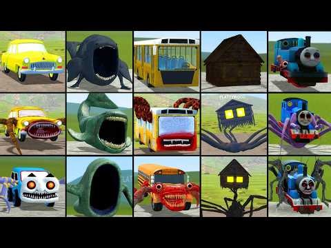 OLD AND NEW UPDATE: CAR EATER, THE BLOOP, BUS EATER BUILDING, HOUSE HEAD, CURSED THOMAS IN GMOD !!