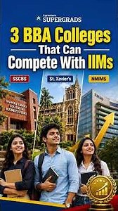 3 BBA Colleges Better Than New IIMs? 🏫 | Best Affordable BBA Colleges after Class 12 #shorts #bba