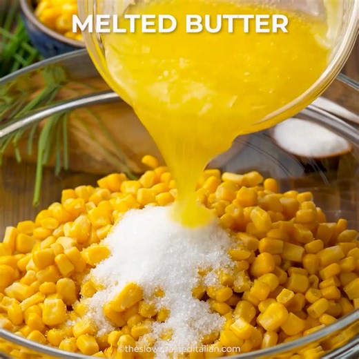 Jiffy Corn Casserole goes from prep to oven in just 5 minutes! Recipe! > https://www.theslowroasteditalian.com/corn-casserole/ | The Slow Roasted Italian