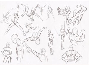View 10 Male Fighting Poses Drawing