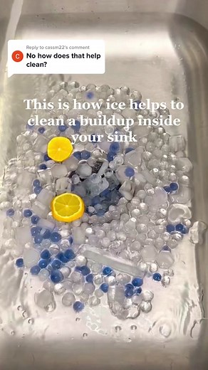 Sink Deep Cleaning Tips: How Ice Can Help Clean Buildup Inside Your Sink