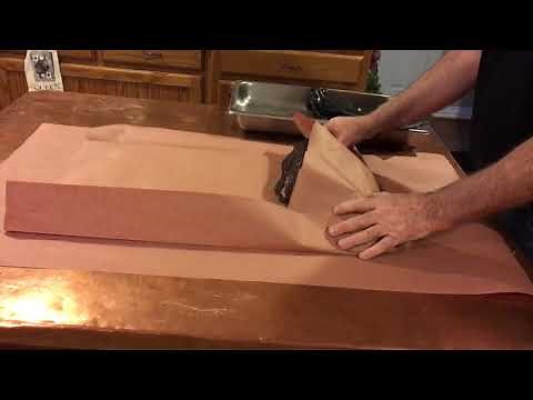 how to wrap brisket, barbecue, with pink butcher paper