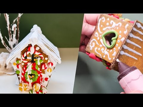 Mini Gingerbread House Using Cardboard - Easy DIY Christmas Craft Idea