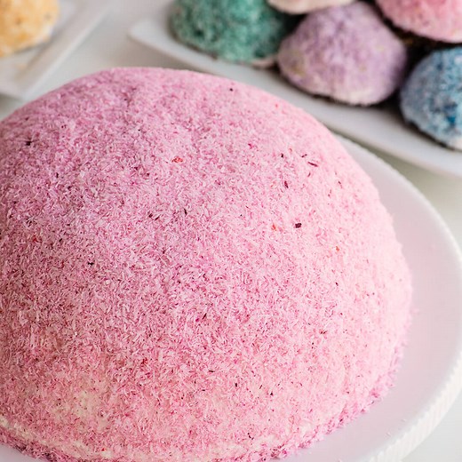 Giant hostess sno ball cake recipe and video tutorial