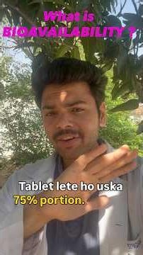 BIOAVAILABILITY explained.#mbbs #pharmacology #neetpg #nursing