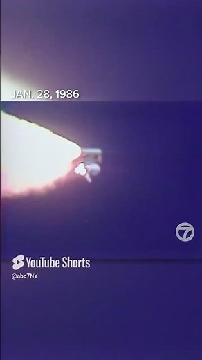 Space Shuttle Challenger disaster January 28, 1986 Original Eyewitness News coverage #shorts