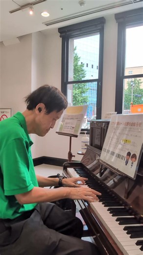 【追悼！美輪明宏さん】10分間12 連続撮り直し無しの、美輪さん過去演奏曲追悼即興演奏！ ７曲目は 花 「春のうららの隅田川」 滝廉太郎さんの名曲 2026/6/29昼休み 日本橋ダイヤビルディング