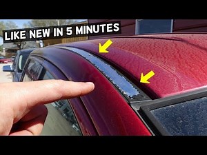 HOW TO FIX PEELING ROOF RAILS demonstrated on Ford Edge