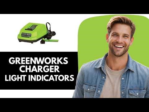 Greenworks 40V Battery Charger Lights | Red, Green, Flashing Indicator Lights Meaning