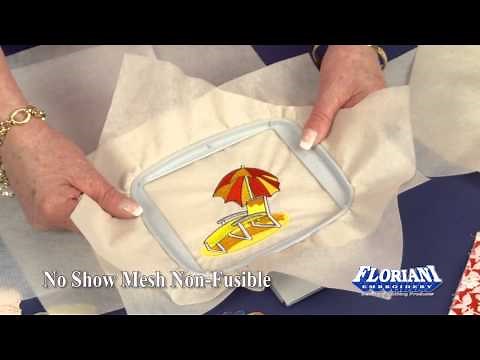 How to Use Floriani No Show Mesh Non Fusible