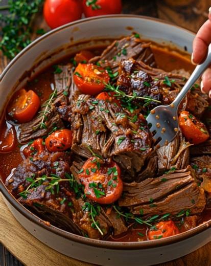 76K views · 267 reactions | Tuscan-Style Slow-Cooked Beef Roast - Recipe in First Coʍmеոτ  Enjoy ❤️ | Kitchen Flavors | Facebook