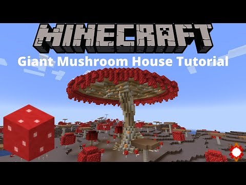 [New Version Out Now!] Minecraft How to Build a Giant Mushroom House -Tutorial-