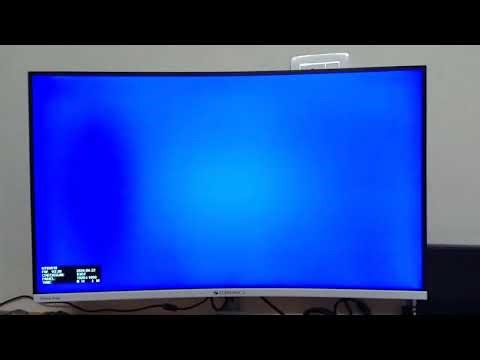 Monitor Flashing Red Blue Green