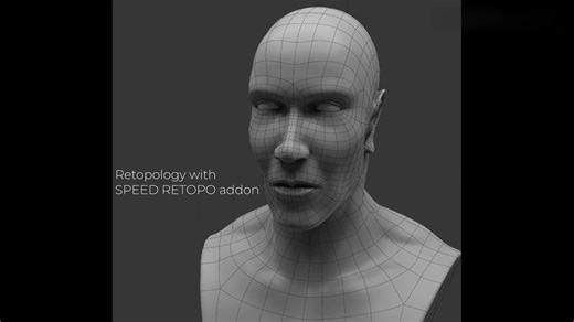 Blender插件 模型重拓扑 SpeedRetopo v0.2.4