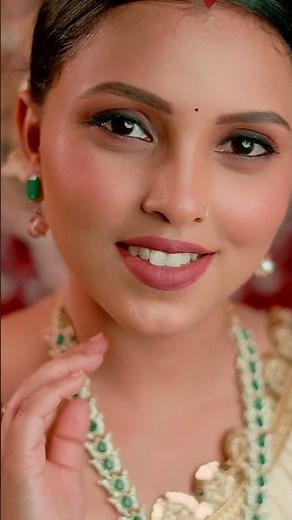 Bride Getting Ready for Reception | Elegant Bridal Makeup & Outfit Cinematic Highlights