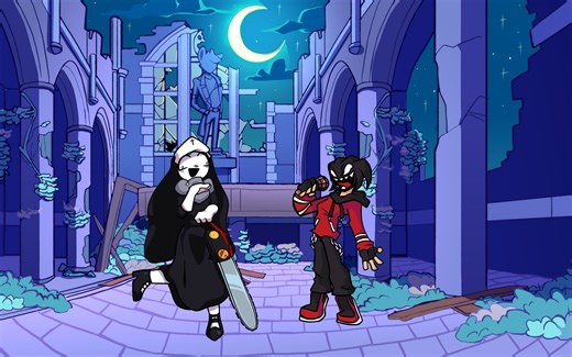 FNF Mashup bad nun x parasite