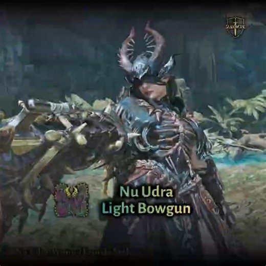 Nu Udra Light Bowgun Set [Monster Hunter Wilds] #mhwilds #monsterhunter #shorts