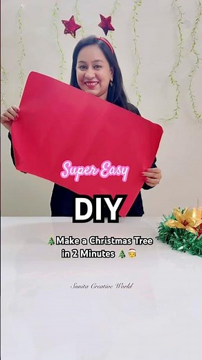 Make a Christmas Tree in 2 Minutes🎄super Easy Christmas Tree Making Idea with Paper|Christmas tree