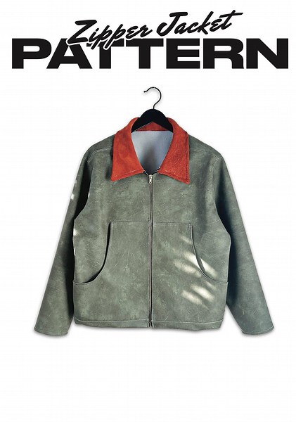 Zipper Jacket Sewing Pattern PDF Download, Carhartt Style Work Jacket, Beginner Sewing Pattern, Digital Pattern XL - Etsy