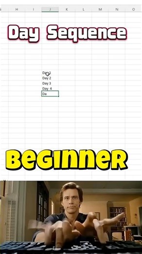 Day Sequence Auto Fill by Tilde Button| Excel Formulas hack | Microsoft excel for beginners