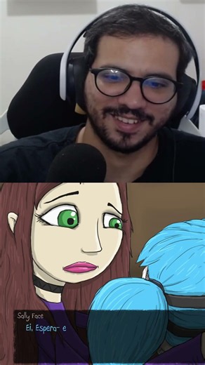 Qunado o Sally encontra a Ash tudo fica bom! #sallyface #indiegames #pc #streaming #love #fy