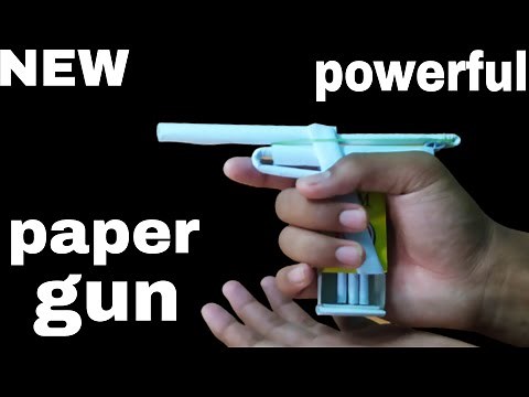 how to make paper pistol gun ||paper gun || how to make gun with paper and machibox