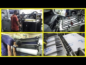4 Color Printing Process by Heidelberg machine offset #colorprinting #coloring #machine