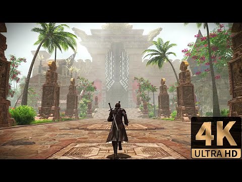 NEW Dawntrail Town: Tuliyollal | 4k 60 FPS | AI Upscaled