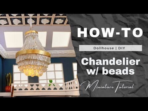 Glowing Elegance: Beaded & Wireless LED Chandelier DIY 💡