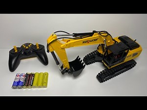 Unboxing RC Excavator Engineering Truck Vehicle, Tank Militer, Excavator Remote Control Scale 1:24