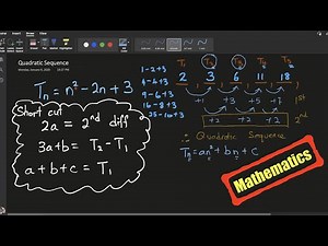 Proof and Find n-term for Quadratic Sequence with example
