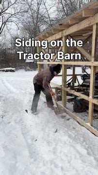 Siding on the Tractor Barn