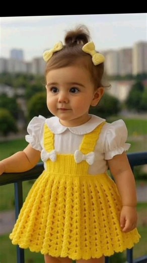 Crochet pattern baby girl dress design #handmade #crochet #diycrafts #shors