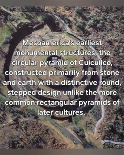 The Cuicuilco, Mesoamerica’s earliest monumental structures, circular pyramid of Cuicuilco, Mexico