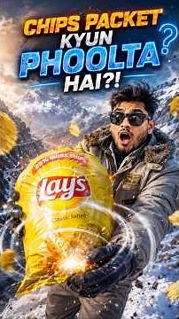 Why Food Packets Explode at High Altitudes? 🏔️ Physics of Pressure Explained #Physics #BoylesLaw