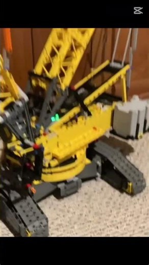 Lego Liebherr LR1600/2 Made From Using Parts Of Official LEGO Crane Set